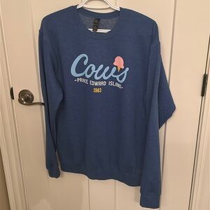 Cows Blue Sweatshirt, size S